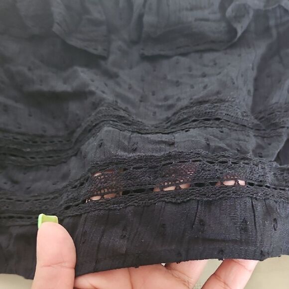 Abercrombie & Fitch Black Ruffled Tie Front Camisole - Picture 15 of 16